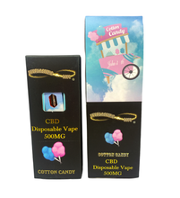 Load image into Gallery viewer, Disposable CBD Vape Pen - Cotton Candy Flavor CBD Disposable Vape Pen