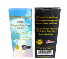 Load image into Gallery viewer, Disposable CBD Vape Pen - Cotton Candy Flavor CBD Disposable Vape Pen